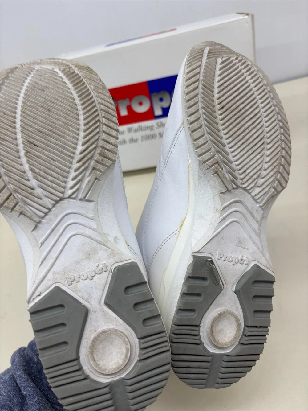 Propet Men’s White Velcro Sneakers